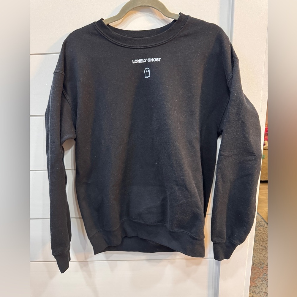 Lonely Ghost Black Crewneck Sweatshirt
Size Medium
